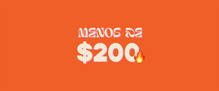 Menos de $200